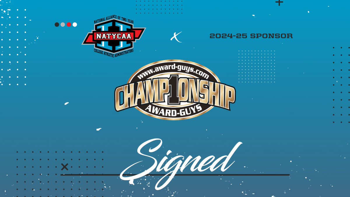 NATYCAA (@natycaa2) on Twitter photo Thank you to another one of our sponsors, <a href="/awardguys/">Championship Award-Guys</a> for your continuing support of NATYCAA!
#NATYCAA25 Thank you to another one of our sponsors, <a href="/awardguys/">Championship Award-Guys</a> for your continuing support of NATYCAA!
#NATYCAA25