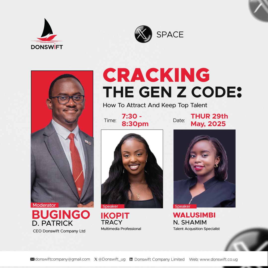 🚨Twitter Space Alert! 🎙️
Gen Z isn’t just the future - they’re now. If you're hiring, leading or building culture, this X space is for you.

Join in tomorrow for the amazing insights and skip the guesswork👇👇

#GenZ #Leadership #TalentAcquisition #TwitterSpace