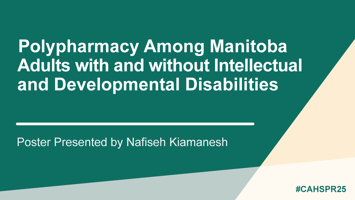 Today at #CAHSPR25, poster presentations include work from #MCHPResearch students Tracey-Ann Spence-Golaub and Kiamanesh Nafiseh. Today's poster session runs from 5:30 to 6:30 in the Pinnacle and Panorama Rooms.