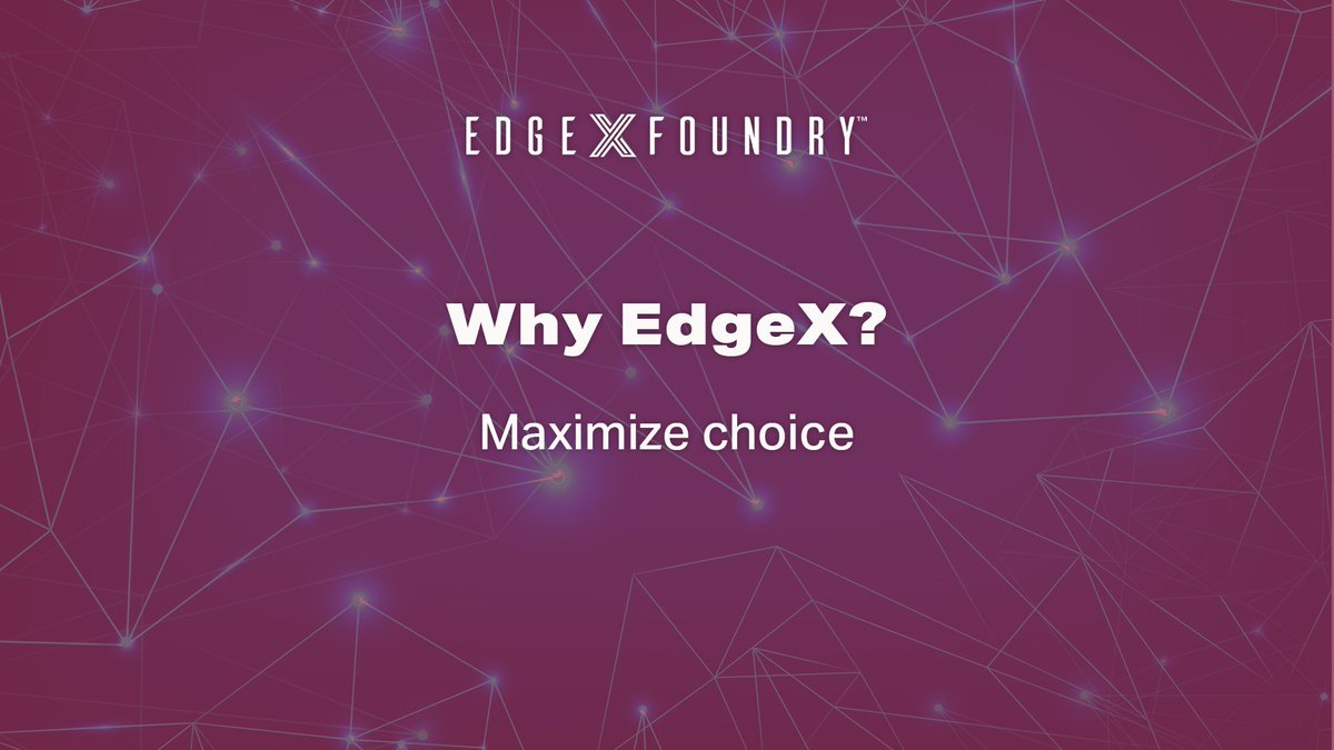 Why #EdgeX?

#EdgeXFoundry is a vendor-neutral, open-source platform that provides unmatched flexibility, independent of #Hardware, #OS, or #Cloud. Empower your business to innovate and scale without limitations.

🔗 Learn more: loom.ly/x-rq3do