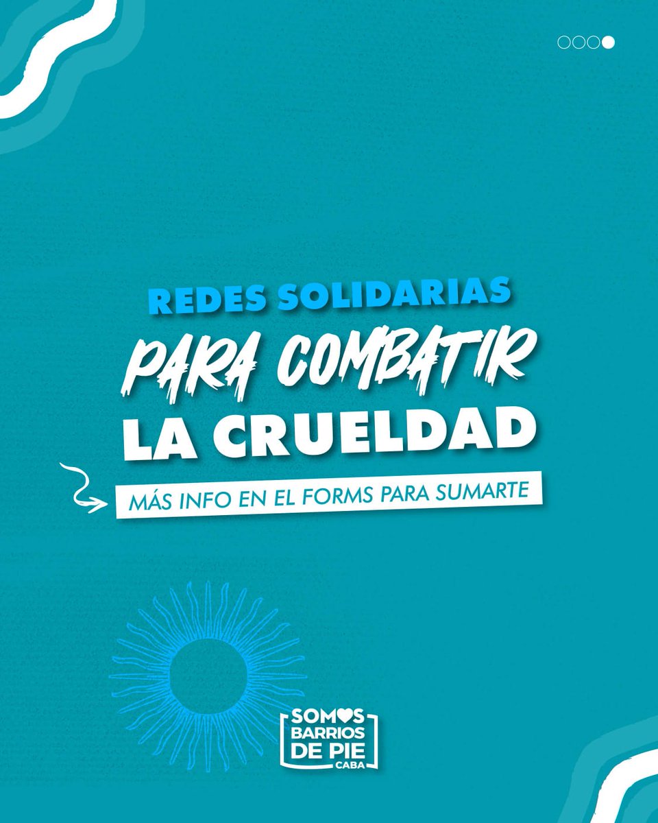 ✊🏽Accionamos solidaridad✨ 

Para frenar el individualismo y el aislamiento, para combatir la crueldad de un gobierno nacional.

¿A qué podés sumarte?
🧉 Encuentro de discusión sobre salud integral el sábado 7 de Junio en Facultad de Psicología UBA.

forms.gle/EJWTykhKpDSjsQ…