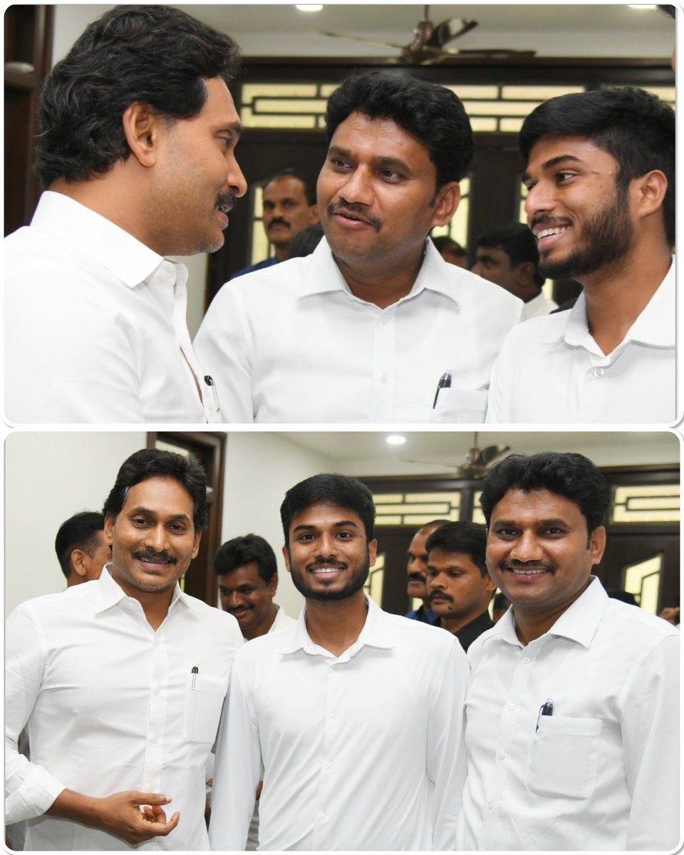 Sambasiva Reddy Aluru (@alurusamba) on Twitter photo It was a pleasure to introduce Mr. Vardhan Reddy Regalla from Adelaide, Australia — a proud representative of our globally committed NRI YSRCP family — to our beloved leader <a href="/ysjagan/">YS Jagan Mohan Reddy</a> Shri Y. S. Jagan Mohan Reddy garu today.
Our NRI supporters across the world have stood firmly It was a pleasure to introduce Mr. Vardhan Reddy Regalla from Adelaide, Australia — a proud representative of our globally committed NRI YSRCP family — to our beloved leader <a href="/ysjagan/">YS Jagan Mohan Reddy</a> Shri Y. S. Jagan Mohan Reddy garu today.
Our NRI supporters across the world have stood firmly
