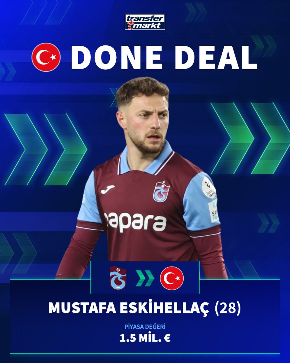🇹🇷 Mustafa Eskihellaç, kariyerinde ilk kez A Milli Takım kadrosuna davet edildi!

➡️ transfermarkt.com.tr/s/4g65