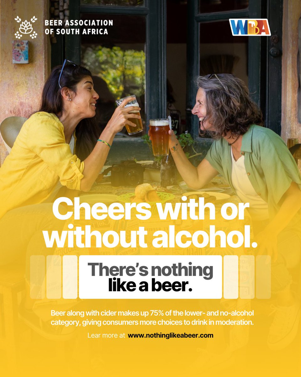 Low- &amp; no-alcohol beer &amp; cider now make up 75% of that category—boosting public health. Cheers responsibly! 🍻 #NothingLikeABeer #DrinkResponsibly