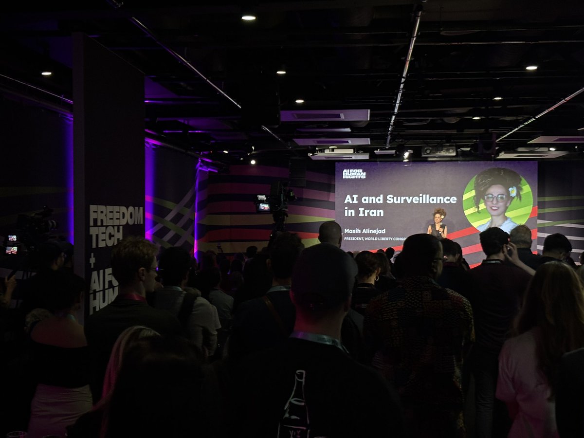 Standing room only at the Oslo Freedom Forum technology track. Amazing to see this level of energy + engagement on day three of this brilliant conference.