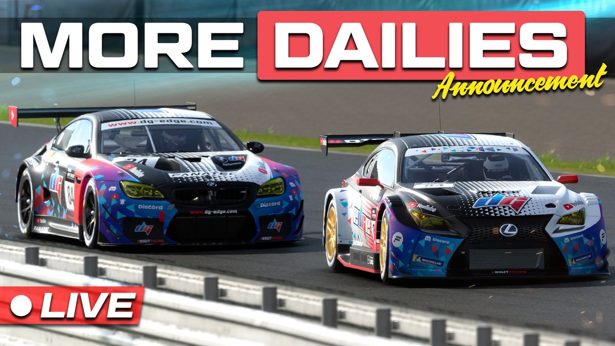 Mihael Matika (@digitracing) on Twitter photo Join me live as we do more daily races—and stick around for a little announcement that’s been in the works for quite a while!
youtube.com/watch?v=KJMlFk… Join me live as we do more daily races—and stick around for a little announcement that’s been in the works for quite a while!
youtube.com/watch?v=KJMlFk…