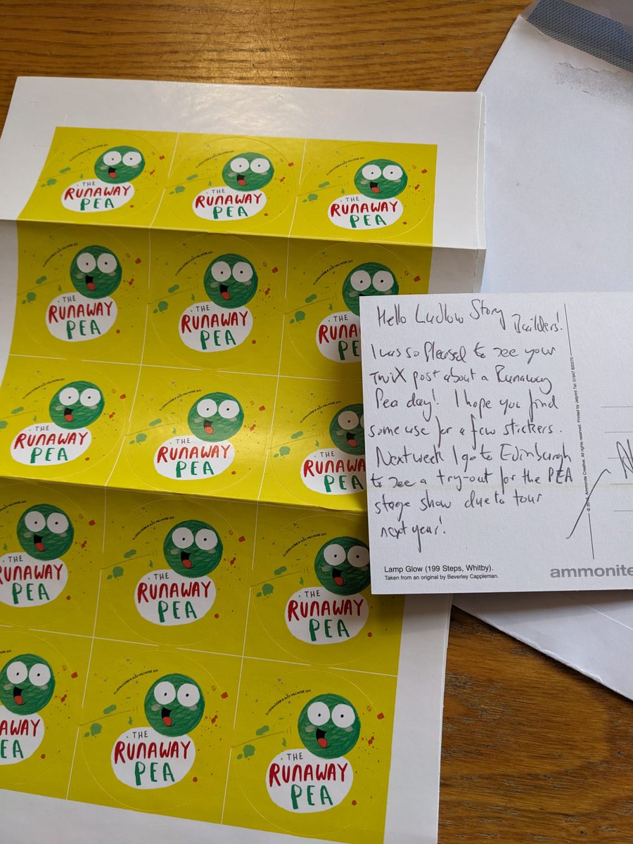 Ludlow Library (@ludlowlibrary) on Twitter photo What a great surprise through the post. The staff were soo happ-pea to receive a postcard and STICKERS! from <a href="/KjartanPoskitt/">Kjartan Poskitt</a>. Thanks for the generous surprise. The kids loved them 😃 What a great surprise through the post. The staff were soo happ-pea to receive a postcard and STICKERS! from <a href="/KjartanPoskitt/">Kjartan Poskitt</a>. Thanks for the generous surprise. The kids loved them 😃