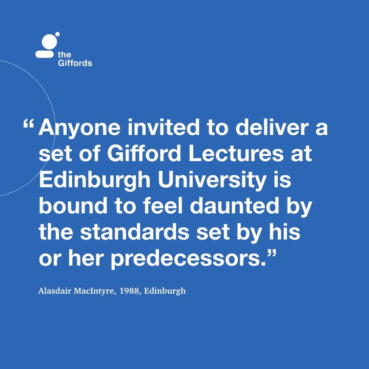 GiffordLectures's tweet image. Giving the Gifford Lectures is both an honour and a daunting task.