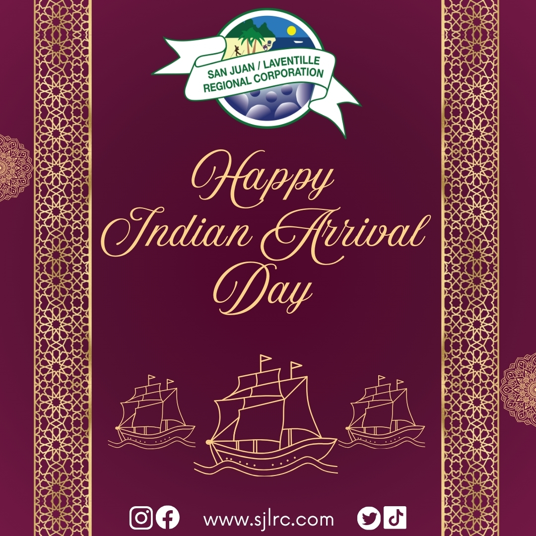 sanjuanlav's tweet image. The Chairman, Council, CEO &amp;amp; Staff of the San Juan/Laventille Regional Corporation extend warm wishes on Indian Arrival Day. We honour the legacy, culture, and contributions of our East Indian community. Happy Indian Arrival Day! 🇹🇹🙏🏽 #IndianArrivalDay #SJLRC #DiversityAndUnity