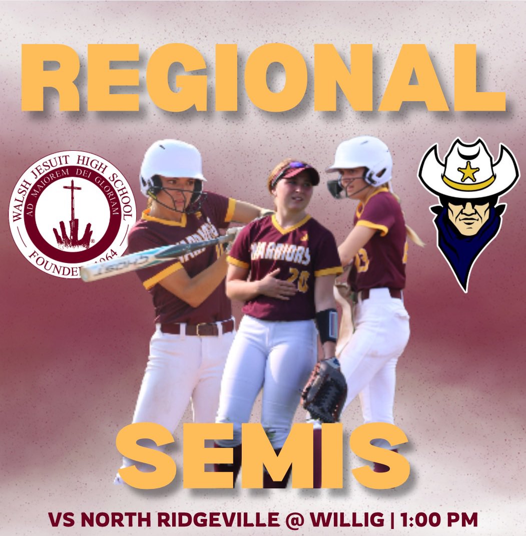 Regional Semis today @ Willig Park vs the North Ridgeville Rangers!!! Let’s goooooo!!