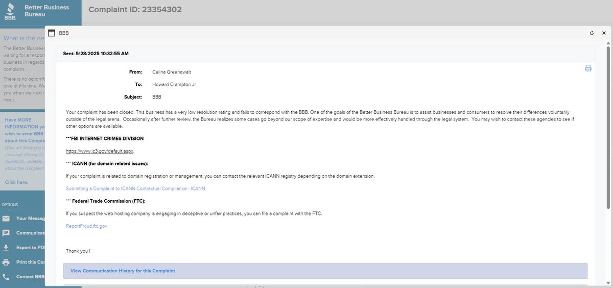 KeltonMfgCorp's tweet image. 🚨 Caution for #Hostgator &amp;amp; #TitanEmail users (particularly Professional Email): Be wary of limited email functionality &amp;amp; poor support. I opened 4 escalated cases with no resolution. I filed a Better Business Bureau complaint with evidence of the unresolved issues and numerous…