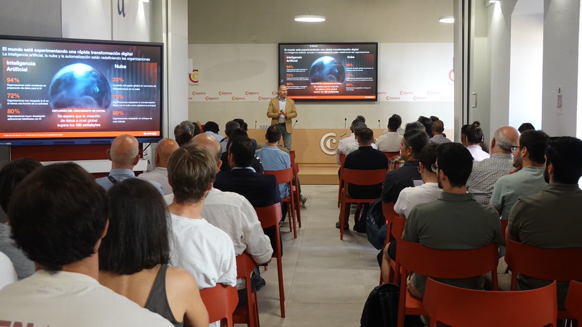 Cámara de Cáceres (@camaradecaceres) on Twitter photo 📸 Colgamos el cartel de aforo completo en el salón de actos de nuestra sede de Cáceres con jornadas tan 🔝 sobre Ciberseguridad como la que hemos celebrado junto a la <a href="/econoempleoEXT/">Economía, Empleo y Transformación Digital</a> y <a href="/ciber_uex/">Cátedra Ciberseguridad INCIBE-UEx-EPCC</a> para crear el mejor escudo digital para pymes, autónomos y ciudadanos 📸 Colgamos el cartel de aforo completo en el salón de actos de nuestra sede de Cáceres con jornadas tan 🔝 sobre Ciberseguridad como la que hemos celebrado junto a la <a href="/econoempleoEXT/">Economía, Empleo y Transformación Digital</a> y <a href="/ciber_uex/">Cátedra Ciberseguridad INCIBE-UEx-EPCC</a> para crear el mejor escudo digital para pymes, autónomos y ciudadanos