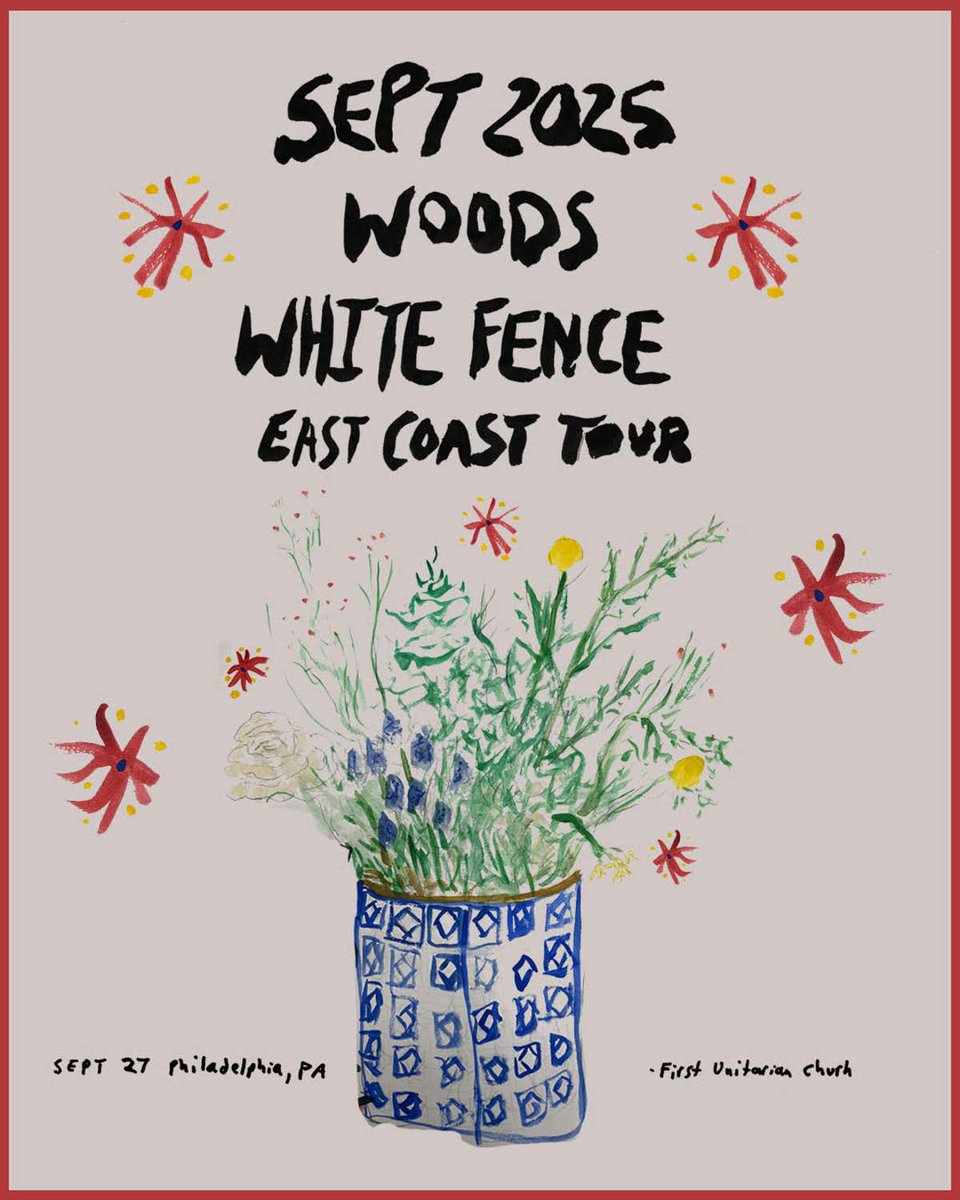 NEW SHOW! WOODS &amp; WHITE FENCE are teaming up for a classic autumnal Saturday night co-headline indie gig at the Church on September 27th! It's gonna rule. Tickets on sale Friday at 10am!

r5productions.com/event/woods-wh…