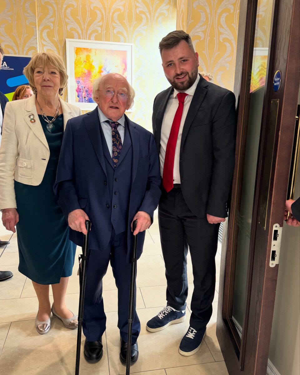 Eoghan Kenny TD (@eoghankennytd) on Twitter photo A great honour to meet with Uachtarán na Héireann, Michael D Higgins and Sabina Higgins today in Malahide for <a href="/IDEAIreland/">IDEA: Irish Development Education Association</a> National Conference 🌹 A great honour to meet with Uachtarán na Héireann, Michael D Higgins and Sabina Higgins today in Malahide for <a href="/IDEAIreland/">IDEA: Irish Development Education Association</a> National Conference 🌹