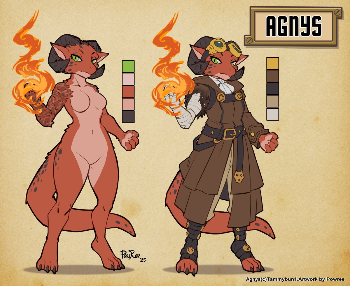 Commissioned work for @tammybun1 of their Kobold character.

“Agnys is a Sorcerer who's going to take down the rampant corruption in her city, through any means necessary~”

Thank you for commissioning! #furry #kobold #furryartist
