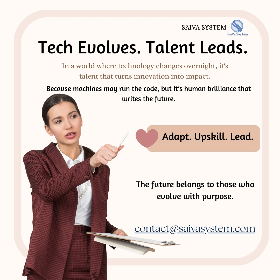 saivasystem's tweet photo. "Fueling Innovation: Where Evolving Tech Meets Exceptional Talent"
#TechEvolves #TalentLeads #AdaptUpskillLead #FutureOfWork #DigitalTransformation #InnovationDriven #TechLeadership #HumanCapital #SaivaSystem #UpskillToLead #LeadWithPurpose #TechnologyAndTalent #NextGenWorkforce https://t.co/elUNcG700U