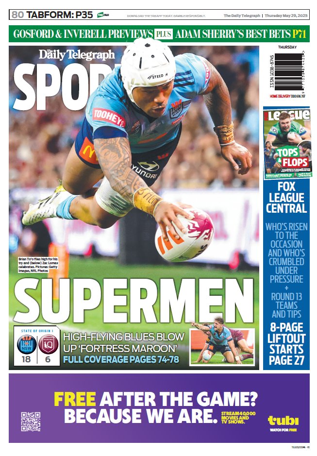 JamesSilver3's tweet image. On @telegraph_sport front and back pages tomorrow...