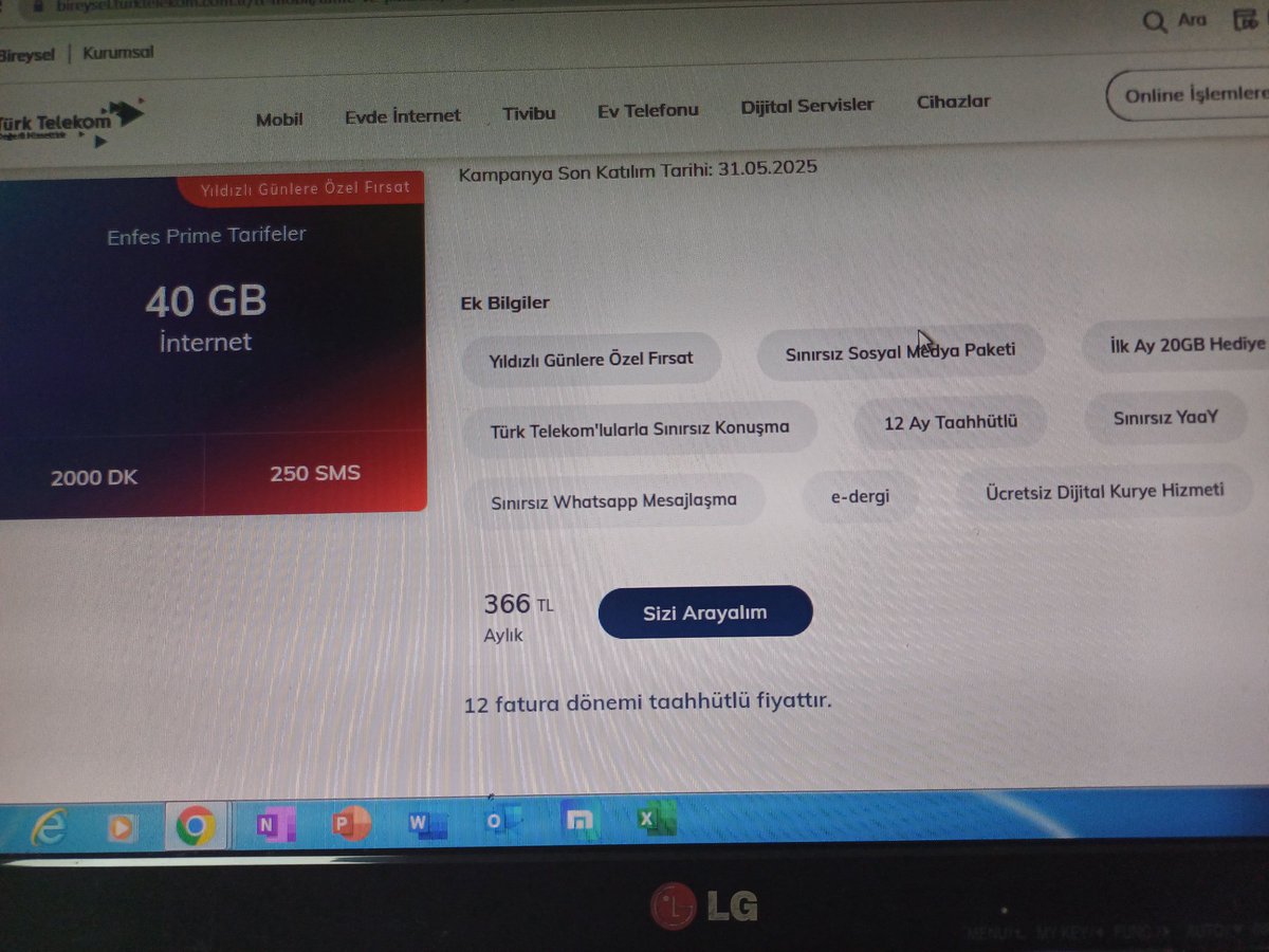Sn <a href="/TurkTelekom/">Türk Telekom</a> Yetkilisi !
MÜŞTERINİZ OLAN BANA;YENİLEME DE, 20 GB+1.000 DK+250 SMS i 12 AY TAAHHÜT İLE 433 TL den SUNUYORSUNUZ ..
YENİ MÜŞTERİ/HAT TAŞIYANA
40 GB+2.000 DK+250 SMS i 
12 AY TAAHHÜT İLE 366 TL den 
SUNUYORSUNUZ !!!
BENİ, KALMAYA İKNA EDECEK BİR  AÇIKLAMANIZ VAR MI
