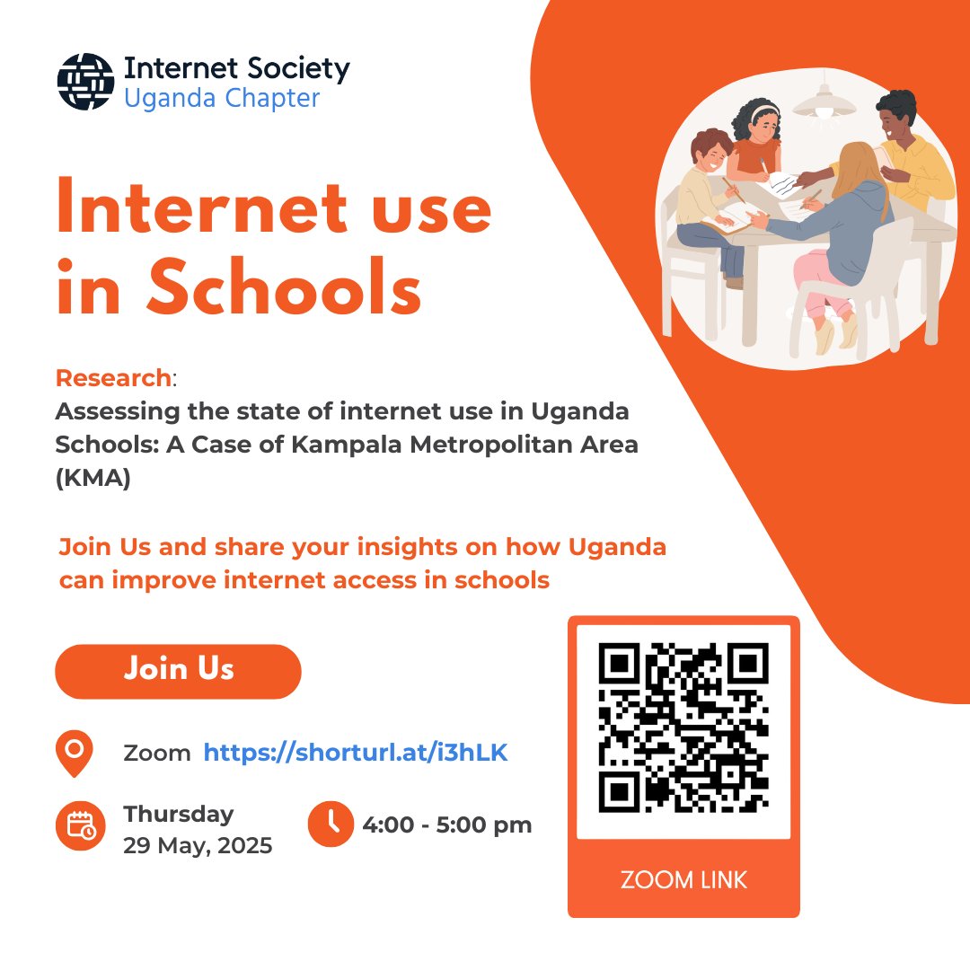 ISOC Uganda Chapter (@isocug) on Twitter photo Curious about the outcomes of <a href="/ISOCUg/">ISOC Uganda Chapter</a>'s research, supported by <a href="/ISOC_Foundation/">Internet Society Foundation</a> under its BTN program? Find out tomorrow! Join our virtual session on Zoom by registering via shorturl.at/i3hLK for a comprehensive presentation of the final results and full report. Be there! Curious about the outcomes of <a href="/ISOCUg/">ISOC Uganda Chapter</a>'s research, supported by <a href="/ISOC_Foundation/">Internet Society Foundation</a> under its BTN program? Find out tomorrow! Join our virtual session on Zoom by registering via shorturl.at/i3hLK for a comprehensive presentation of the final results and full report. Be there!