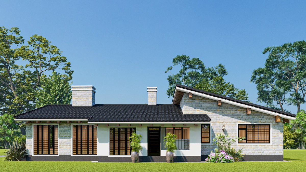 ThisIsKaba's tweet photo. This 3-bed Farmhouse design gets clients saying, 'that’s the one'.
It's ideal for sustainable, luxurious living in any tranquil, green setting. 

📌 Design with emotion. Design with intention. Design with light.
#ArchitectureBeyondAesthetics https://t.co/otAUZVZozS