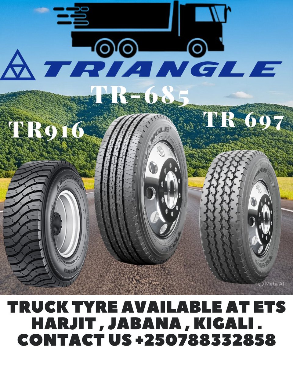 ETSHarjit's tweet photo. Truck Tire Available at ETS Harjit , Jabana , Kigali , Rwanda. 
Call Us on +250788332858
#triangle2025 
#Triangle https://t.co/bUREgCAzNO