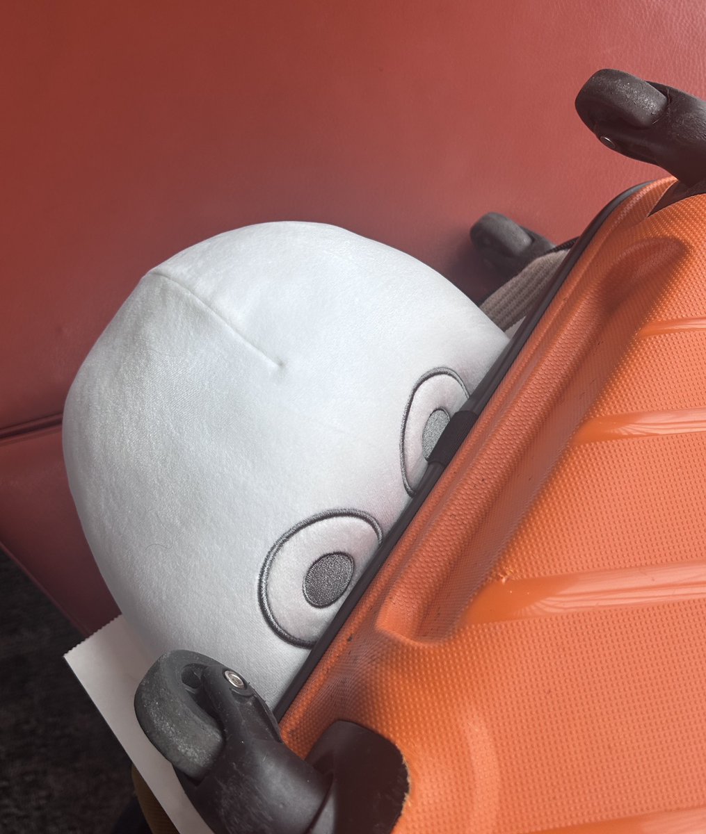 Returning from Helsinki. Who wants to see me get an entire life size Moomin in my suitcase?