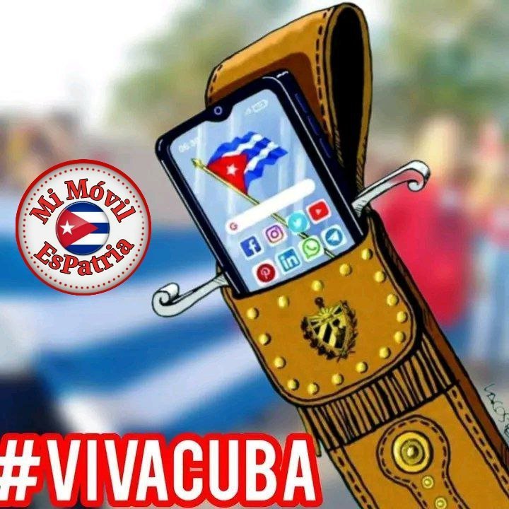 🇨🇺❤️🇨🇺"Es hora de comprender y emplear todos los recursos de la comunicación social, particularmente el trabajo en las redes...
Es por eso que 🇨🇺❤️Mi Móvil es mi Fusil ❤️🇨🇺
<a href="/Olga1066587/">Olga</a> <a href="/Ampp_Sierpe/">Asamblea Municipal del Poder Popular La Sierpe</a> <a href="/yilian16152/">Yilian Diaz</a> <a href="/Carlos_GRguez/">Carlos Gutiérrez Rodríguez</a> <a href="/DiazCanelB/">Miguel Díaz-Canel Bermúdez</a>