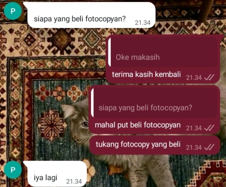 siapa yang fotocopy ❎
siapa yang beli fotocopyan ✅

cape banget T____T