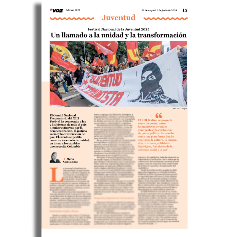 #Juventud | Festival Nacional de la Juventud 2025

El Comité Nacional Preparatorio del XIII #Festival ha convocado a las y los #jóvenes de todo el país a sumar esfuerzos por la democratización, la justicia social y la construcción de paz. El evento se perfila como un escenario de