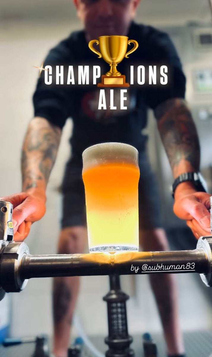 PivovarBasta's tweet photo. Champions Ale na čepu! ❤️🤍🏆 #pivo #beer #nusle #nuslemore #mistri #champions https://t.co/MKbXm5B3Wi