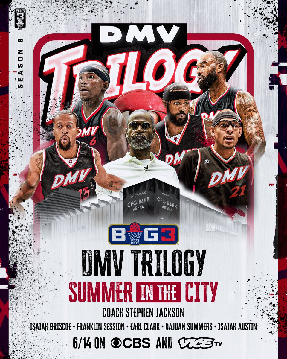 thebig3's tweet photo. Representing the DMV, the Trilogy are a storied franchise who are ready to rise to the occasion. Who can stop this loaded roster? 🔥 @BIG3_Trilogy https://t.co/lFbX74ATSk