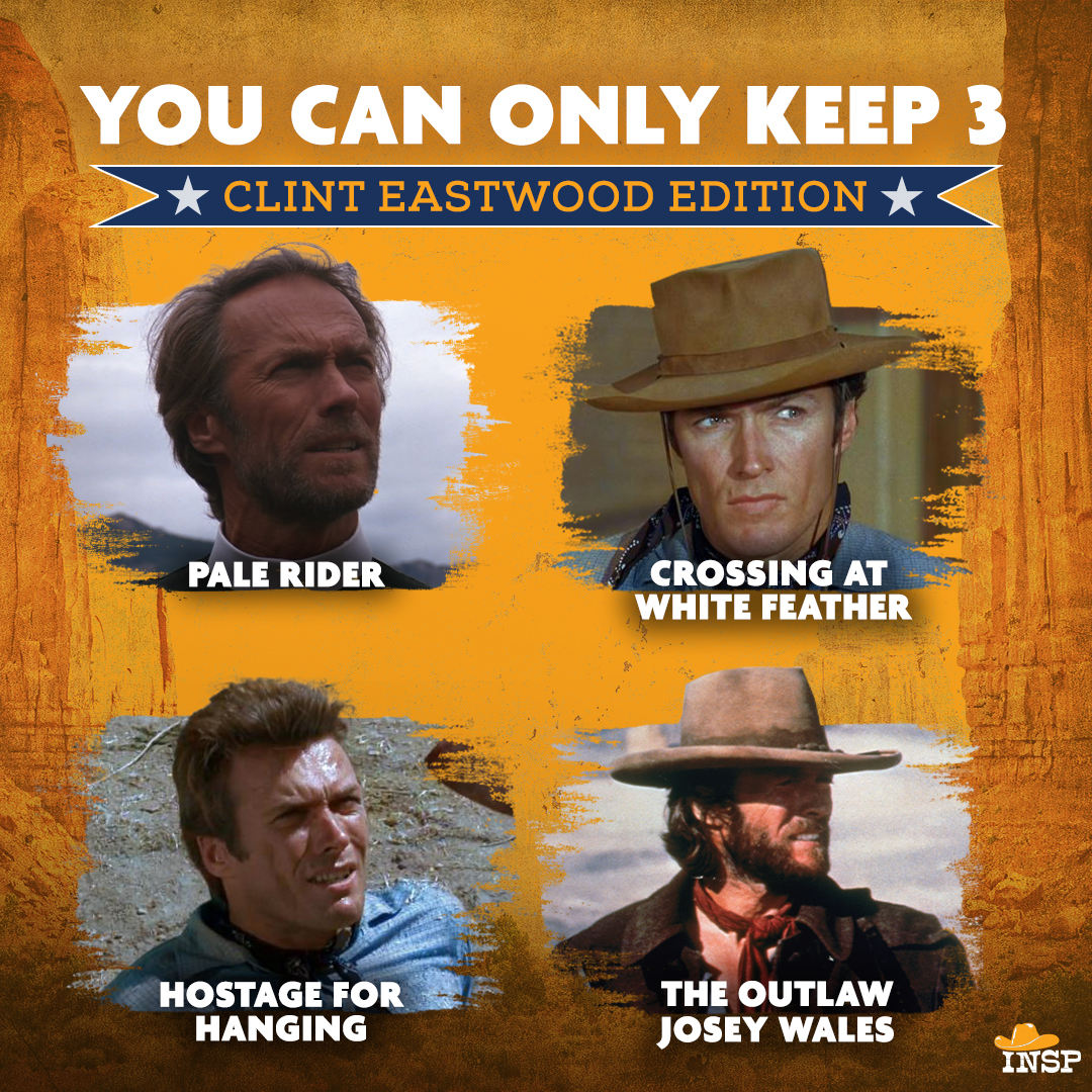 Only the toughest Westerns survive out on this frontier. Which one are you booting to the dust? 🌵
Clint Eastwood stars in The Outlaw Josey Wales, Saturday at 10p ET.