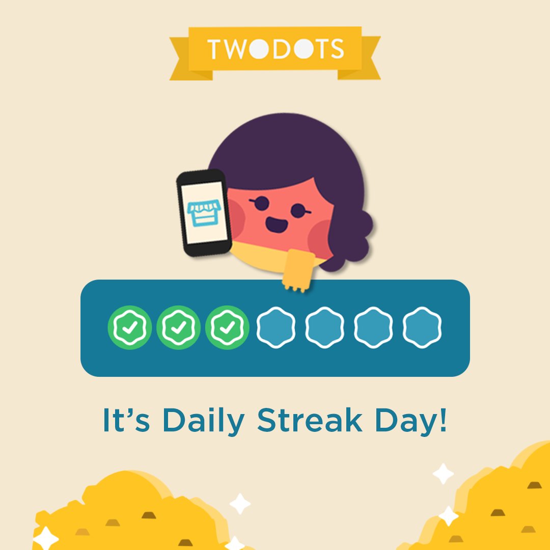 Logged in every day? It's time to claim your rewards 🎁: rebrand.ly/Two-Dots-Daily…  

#TwoDotsGame #DailyStreaks #WednesdayMotivation