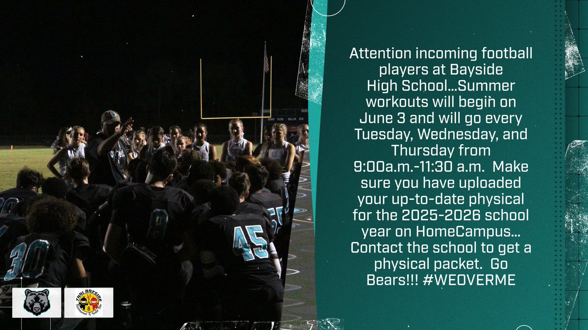 Important in formation regarding the 2025 football season. #WEOVERME