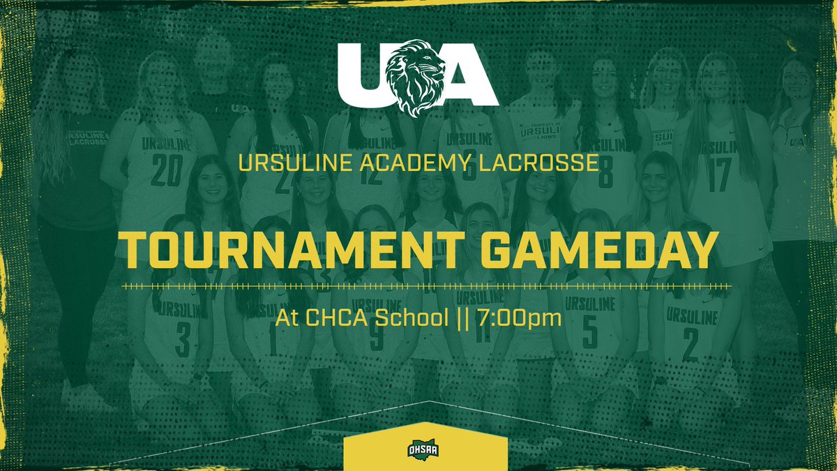 🥍 Lacrosse Game Day
🆚 CHCA
📍 CHCA School
🕰️ 7:00 pm
🎟️ ohsaa.org/tickets