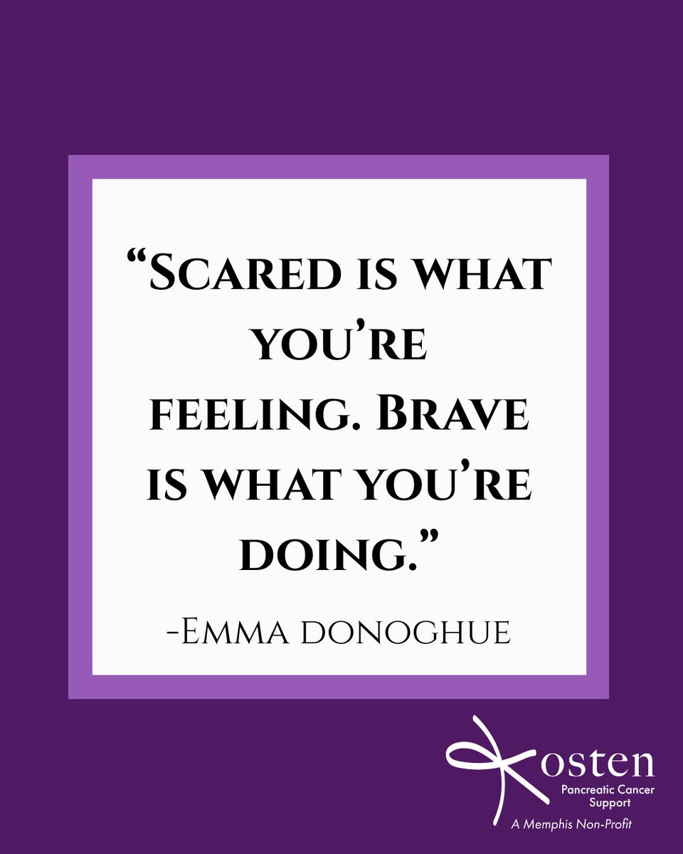 A reminder from the Kosten Foundation: Bravery isn’t the absence of fear—it’s moving forward in spite of it. 💜