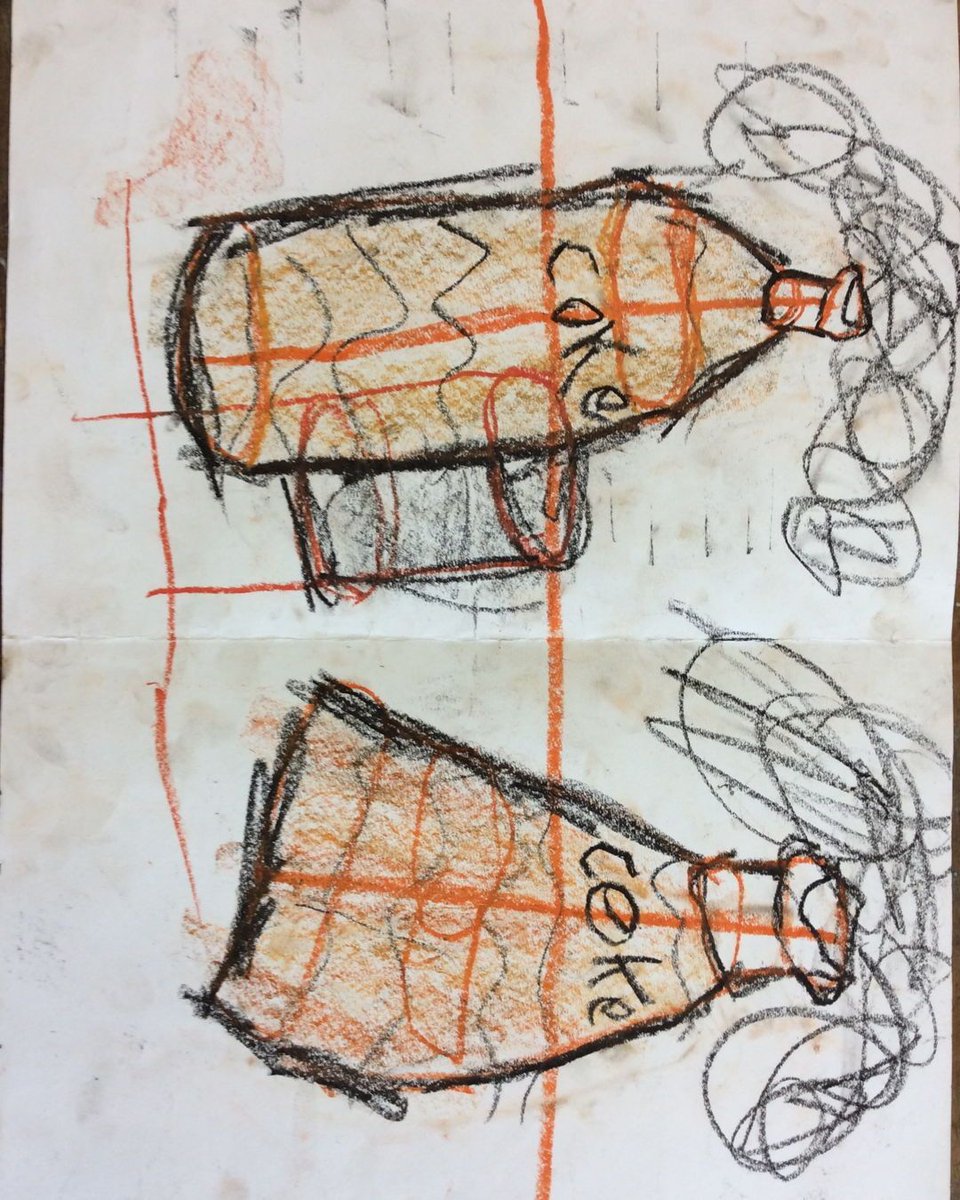 Year 1 have been learning about line and shape and how to draw bottles, they have produced some very impressive work.