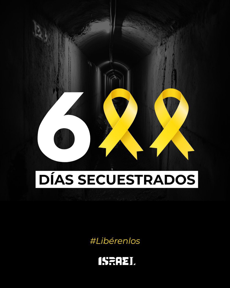 Torturados.
Hambrientos.
Soportando horrores inimaginables.

Desde hace 600 días, 58 de nuestros seres queridos permanecen secuestrados por Hamás en Gaza.

No descansaremos hasta que el último de ellos regrese a casa.

#Libérenlos. 🎗️