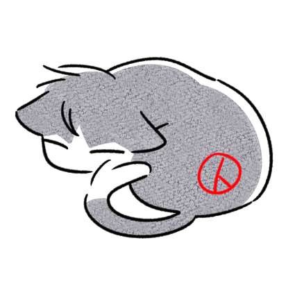 고양이 궁뎅이에 도장을 찍어보세요