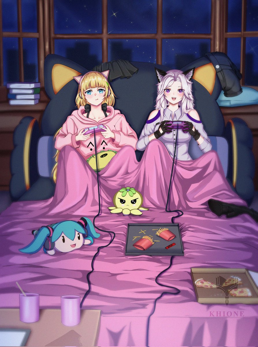 Sorry for the late good morning guys....
Me and <a href="/sakuraalice33/">Sakuraalice33 | 🌸 Game Illustrator 🌸</a> stayed up a little late gaming....
Thank you <a href="/khione89669/">KHIONE 🌴☀️🐼</a> for the arts!!!!