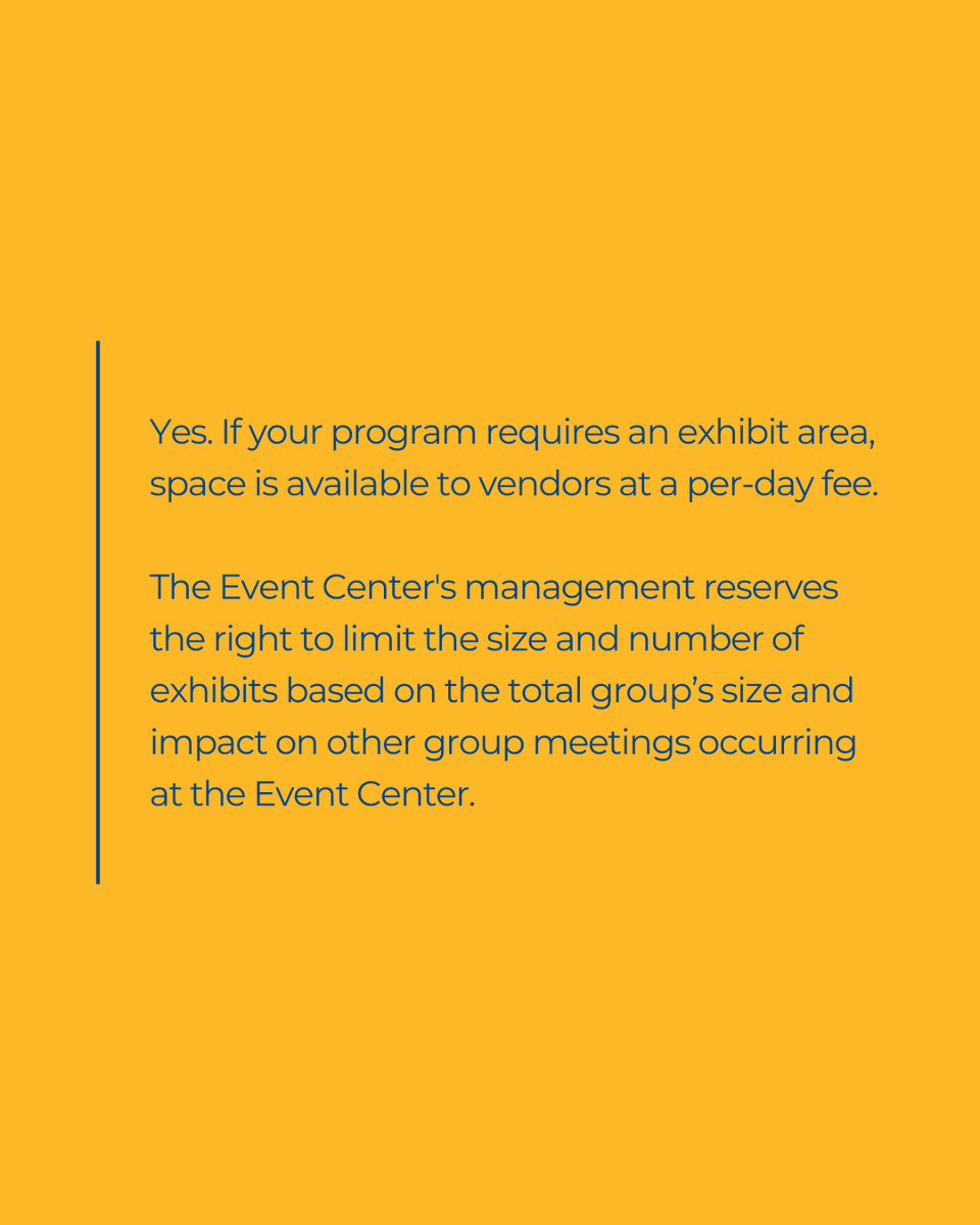 NCAT_AFEventCtr's tweet photo. Got something to showcase? We’ve got exhibit space! 🖼️

Daily rates apply and size may vary based on your event — just check with our team first.

https://t.co/5BN6r1ucNp https://t.co/XThL4hOyZR