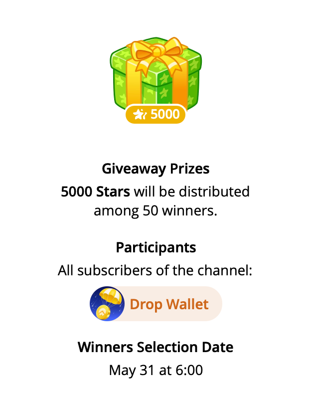 🪂 5000 stars only in Drop Wallet Telegram channel t.me/DropWalletHUB.
🤔 Want an X exclusive $HUB airdrop? Repost &amp; like the pinned post to let us know! ❤️🔁