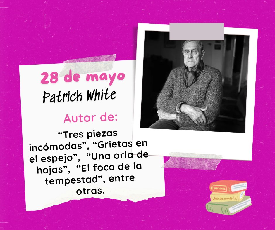 lecticultores's tweet photo. #EfeméridesLiterarias #Efemerides #Escritores #Frases #Libros #Leer #Books #ilovebooks #booklove #PatrickWhite https://t.co/qYJtGHB3Uh