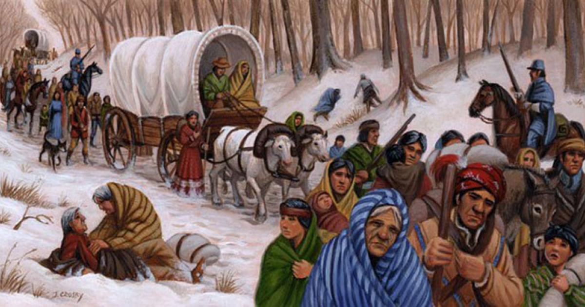 davenewworld_2's tweet photo. On this day in 1830, Andrew Jackson signed the Indian Removal Act into law escalating a brutal campaign of ethnic cleansing against Native Americans, forcibly uprooting them from their ancestral lands and igniting the Trail of Tears. It was a state-sanctioned genocidal land grab. https://t.co/Bjklz6c59D
