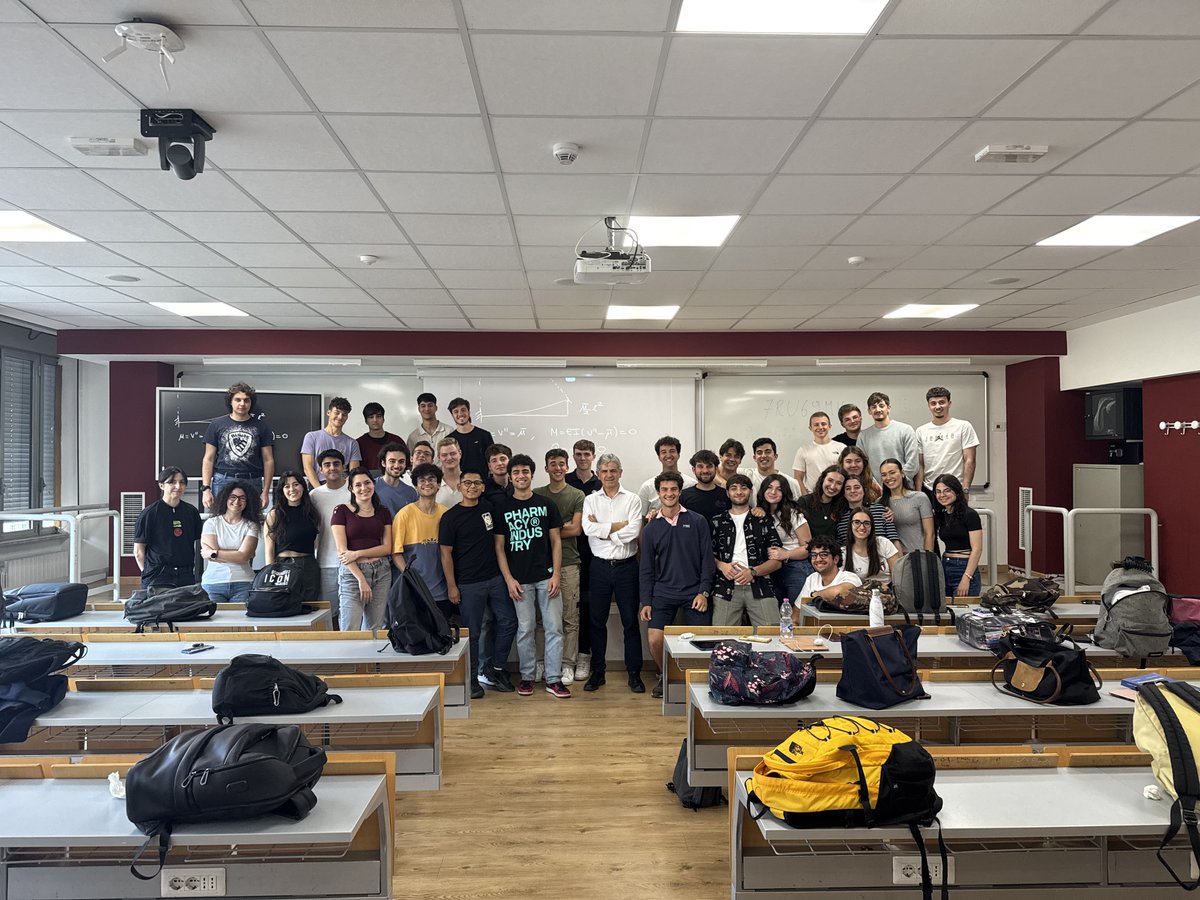 walterlacarbona's tweet image. Last day of class in #Mechanics of Solids and #Structures for the #Aerospace Engineering program at Sapienza Università di Roma! ✈️📚
My students asked to take a group photo—it was a really special moment. I’ve been amazed by their curiosity, energy, and dedication all semester