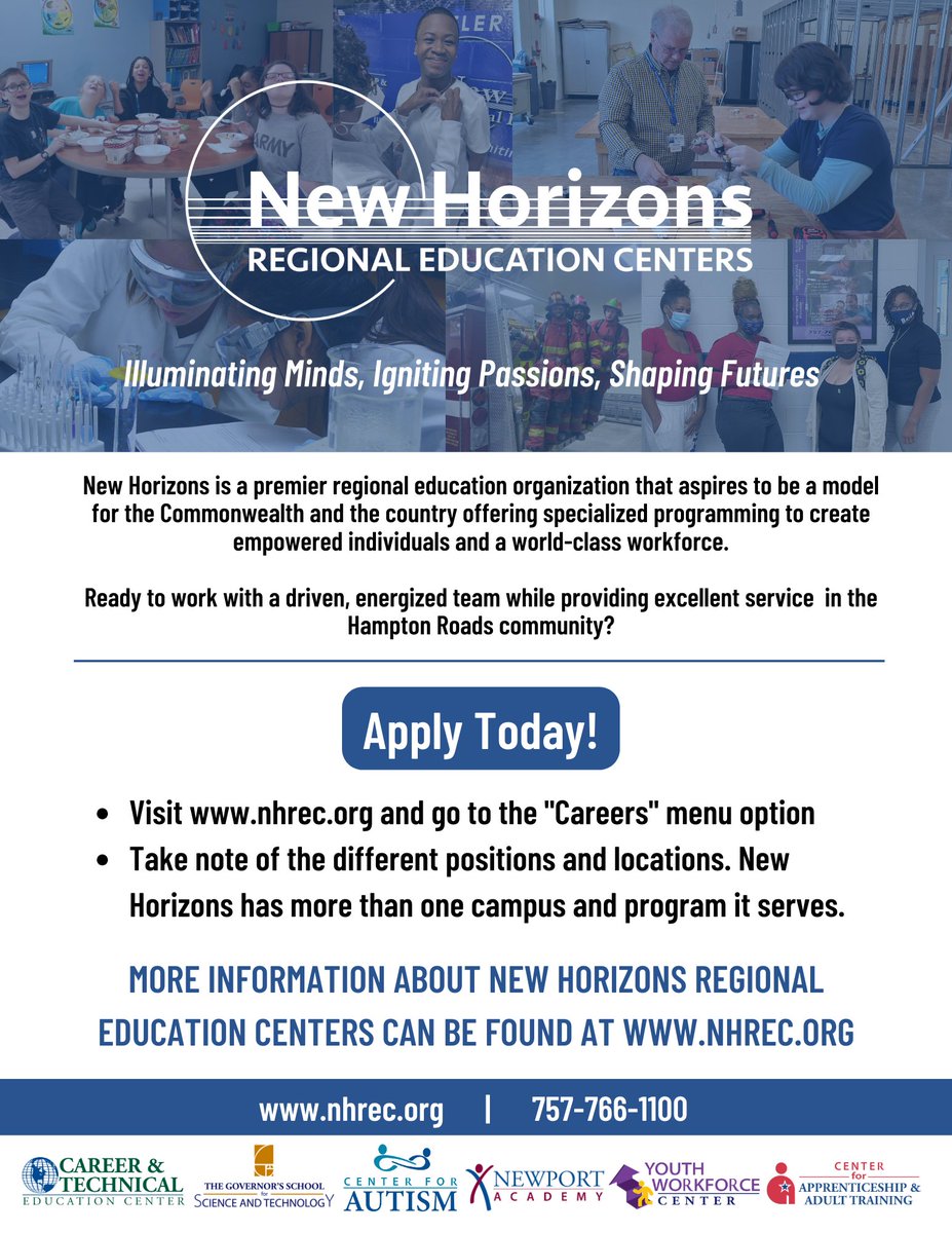 New Horizons Regional Education Centers tweet media