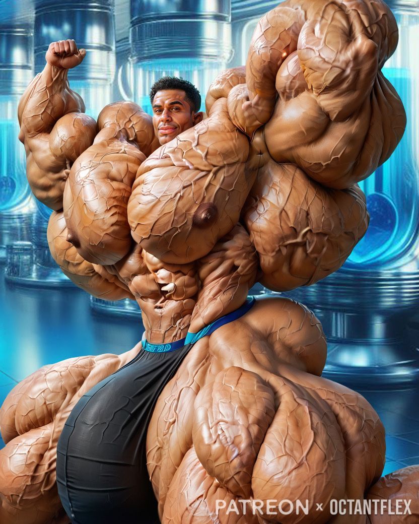 Even on his knees, he still towers over you.