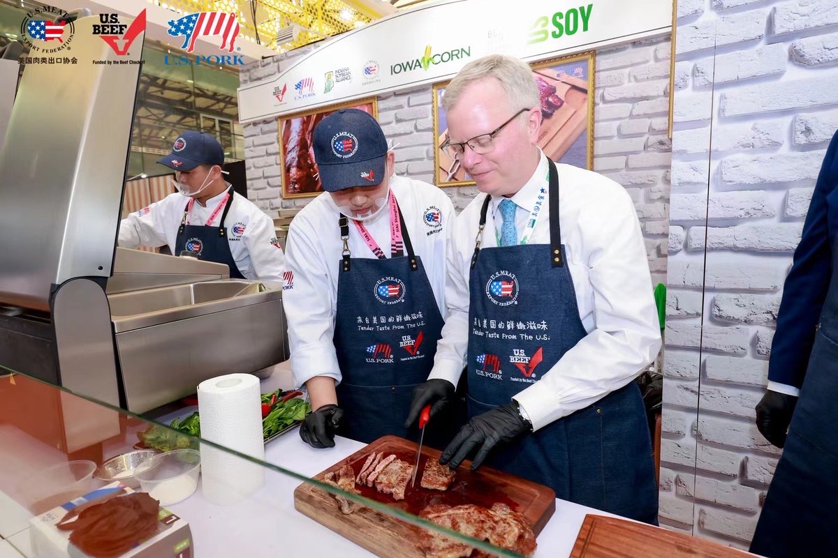 Foreign Ag Service (@usdaforeignag) on Twitter photo The USA Pavilion proudly opened at SIAL China! From cooking demos to product showcases, the USDA showcased the finest of American agriculture, highlighting the exceptional offerings from U.S. farmers, ranchers, and producers. USAPEEC CAMSMEF <a href="/PistachioPower/">American Pistachios</a> The USA Pavilion proudly opened at SIAL China! From cooking demos to product showcases, the USDA showcased the finest of American agriculture, highlighting the exceptional offerings from U.S. farmers, ranchers, and producers. USAPEEC CAMSMEF <a href="/PistachioPower/">American Pistachios</a>