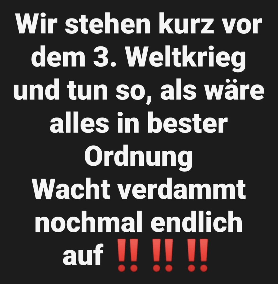 Wacht mal mal endlich auf