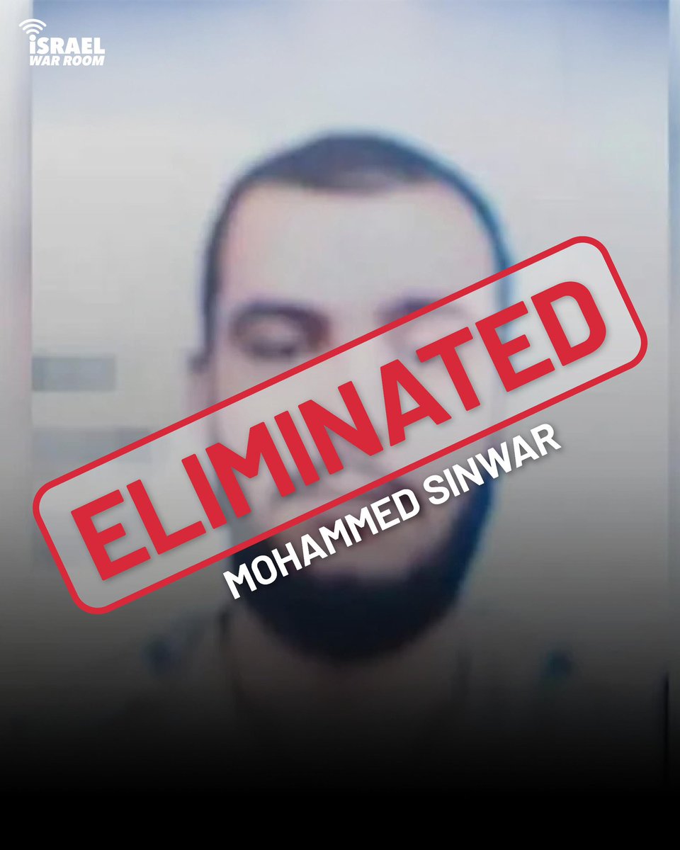 Israel War Room (@israelwarroom) on Twitter photo 🎯#BREAKING: Prime Minister <a href="/netanyahu/">Benjamin Netanyahu - בנימין נתניהו</a> confirms: Mohammed Sinwar was eliminated. 🎯#BREAKING: Prime Minister <a href="/netanyahu/">Benjamin Netanyahu - בנימין נתניהו</a> confirms: Mohammed Sinwar was eliminated.